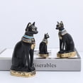 thumbnail image 3 of Kearding Mini de gato antiguo egipcio para el hogar, adornos Vintage, escultura de gabinete, sala de estar, oficina, escritorio coleccionable Decoración del hogar Tamaño mediano, 3 of 6