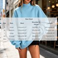 thumbnail image 3 of Enjoytime Fall Sweatshirts for Women Long Sleeve Solid Color Pullover Tops Winter Comfy Casual Mock Neck Sweatshirt, 3 of 7