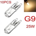 thumbnail image 6 of 10 Pack G9 Halogen Bulbs 25W 40W 60W - Warm White 3000-3500K Clear Capsule Light Bulbs Fit for Home Lighting, 6 of 6