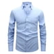 thumbnail image 2 of Ceisia Men Casual Fashion Denim Lapel Button Gift Long Sleeve Pocket Shirt Jacket, 2 of 6
