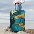 thumbnail image 5 of Salouo Watercolor Blue Marbled Pattern Travel Dust-proof Suitcase Cover, Softside Suitcase Protector Luggage Cover Protector for 18-32inch ,Not Included Suitcase, 5 of 8
