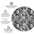 thumbnail image 3 of Honeii Yin Yang With Black And White Print Leather Coaster Set of 4, Ideal for Safeguarding Your Furniture from Drinks Spills and Effortless Cleanup-Round Shape, 3 of 6