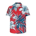 thumbnail image 6 of Awdenio Men's T-Shirts Hawaiian Tropical Shirt Short Sleeve Casual Button Down Floral Summer Beach Shirts with Pocket, 6 of 6
