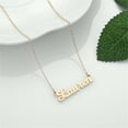 thumbnail image 6 of AUNOOL Custom Name Necklace Personalized 14K Gold Plated Personalized Name Necklace Dainty Name Plate Necklace Jewelry Personalized Gifts for Women, 6 of 7