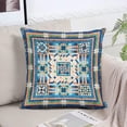 thumbnail image 6 of Boho Persian Carpet Tribal Pattern Throw Pillow Cover Persian Ethnic Geometric Chaotic Pillow Case Men Women Boy Girl Room Cushion Cover for Home Decorative 18x18 Inch Boho13-18, 6 of 6