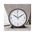 thumbnail image 3 of CNKOO Silent Alarm Clocks Bedside Non Ticking Battery Powered with Night Light Table Clocks Simply Function Travel Desk Alarm Clock for Bedroom Office (Green), 3 of 8
