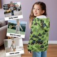 thumbnail image 5 of Uorisanigo Boys Girls Zip Up Hoodie Sweatshirt with Pockets Fashion Boys Girls School Long Sleeve Hoodies Green Tractor Print Sweater Fall Winter Clothes, 5 of 7
