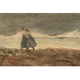 thumbnail image 2 of Homer, Winslow 24x17 White Modern Wood Framed Museum Art Print Titled - Danger, 2 of 4