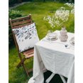 thumbnail image 4 of Waterproof Outdoor Throw Pillows with Inserts 18"x18" Set of 2, Navy Blue Leaves Soft Decorative Pillowcases for Couch Bedroom, Summer Botanical Pillow Covers for Sofa Living Room, 4 of 7