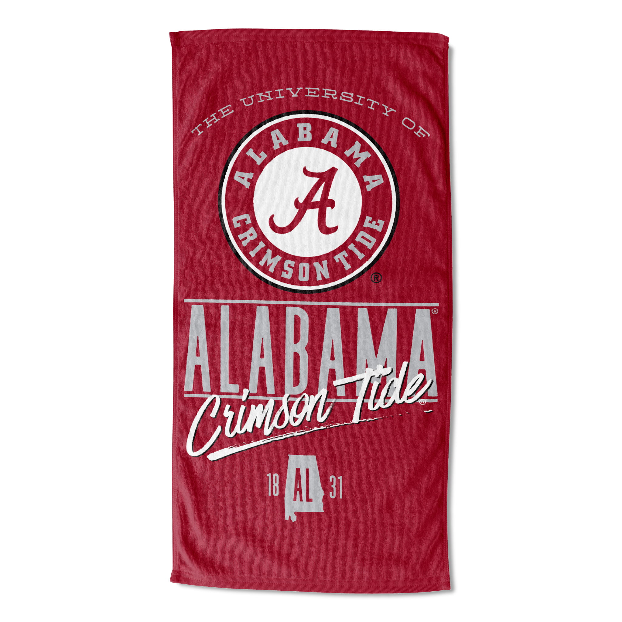 Officially Licenced University of Alabama Velour Beach & Pool Towel 30 X 60 