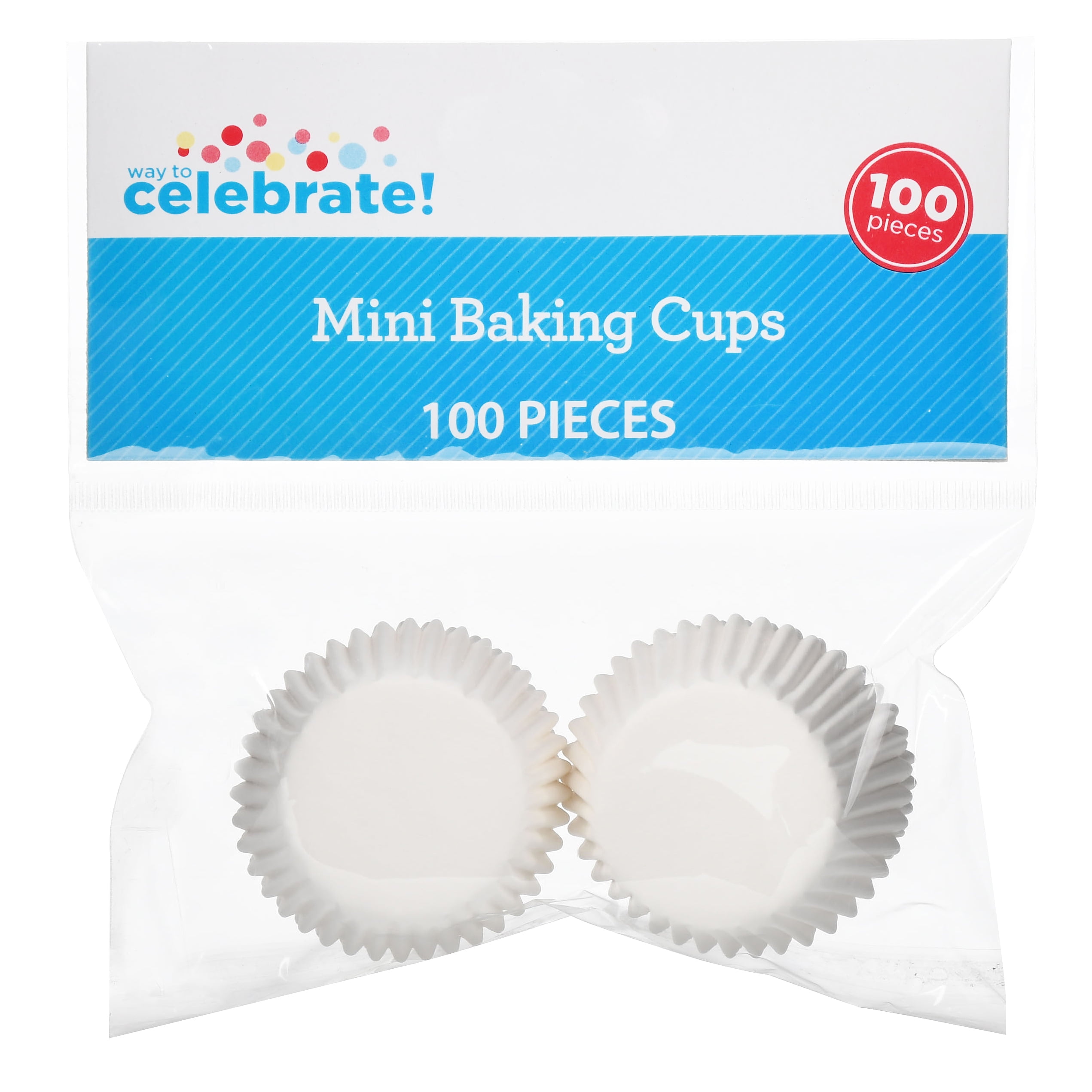 Wilton Mini Baking Cups-Cupcake Party 100/Pkg 