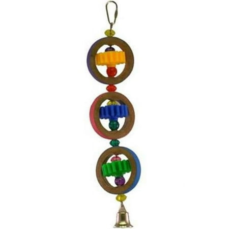 UPC: 0644472012637 | A&E Cage 644026 USA Gears Rings Bird Toy – Medium