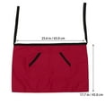 thumbnail image 4 of CRAFTHROU Server Short Apron with Pockets Unisex Waist Apron Washable Oil Resistance 1Pcs, 4 of 7