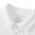 thumbnail image 4 of Styesk Chemises pour Hommes Cardigan Uni Ample Décontracté Bouton Manches Longues Col Rabattu Blouse, 4 of 7