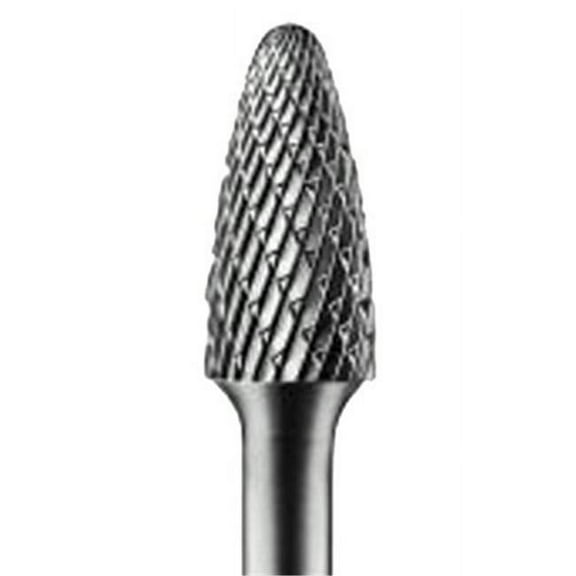 Pferd Carbide Bur,SCTI SF-3,1/4",Double Cut 24702