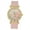 Blush, variant on Stand Out Get Noticed! Big Face Ladies Bejeweled Rubber Iced Out Colorful Watch with Genuine Rhinestone Diamond Accents - Touch of Female Celebrity Glamour - ST10800 Coral