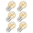 Ficarrico 6Pcs Vintage LED Light Bulb Gold Glass Dimmable G45 E27 4W ...