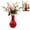 Red, variant on Handcrafted Resin Long Neck Chicken Vase, Colorful Cartoon Rooster Sculpture, 2-in-1 Flower Vase & Desk Decor, Lightweight Novelty Home Accent(Black)