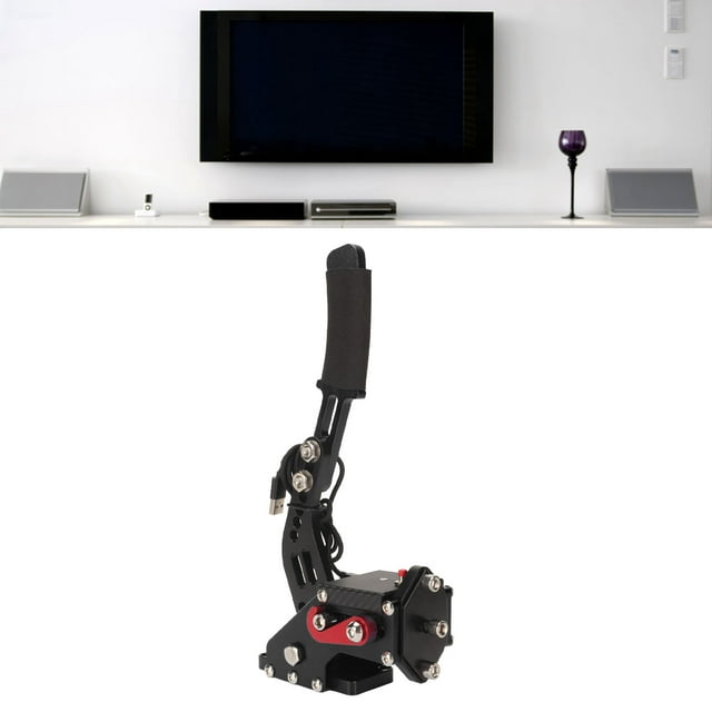 64Bit PC USB Handbrake,2 in 1 Racing Games Handbrake for G27 G25 G29 T500 T300 FANATECOSW LFS,for Wins,PC Sim Racing Game Handbrake,Plug and Play