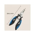 thumbnail image 2 of Titanium Fishing Plier Scissor Braid Line Lure Cutter Cutting Hook Remover Tackle Tool, 2 of 5