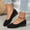 #041-Black, variant on Women's Wedge Heels - Fashion Casual Spring Summer New Solid Color Versatile Low-Cut for Everyday Wear
