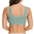 thumbnail image 3 of Bras for Women No Underwire Back Support Bra Stretchy Relaxed Fit Bra Wide Band Back Bra Standard Back Bra Support Back Closure Bra Wireless Back Closure Bra, 3 of 8