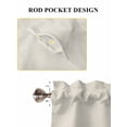 thumbnail image 6 of Yellow Spring Floral Bathroom Window Curtain, Pastoral Flowers Daisy Rustic Light Filtering Coffee Kitchen Curtains, Bedroom Living Room Curtains 2 Panel 84"x54", 6 of 6
