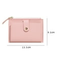 thumbnail image 6 of SHNETY Women Wallet Multi Card Slot Smooth Zipper Faux Leather Small Size Fine Texture Short Wallet for Shopping, 6 of 8