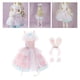 thumbnail image 3 of Conjunto de ropa para muñeca CUTICAT Trajes de vestir de muñeca con accesorios para el cabello, 3 of 8