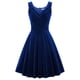 thumbnail image 3 of GRACE KARIN-vestidos de fiesta con lentejuelas y purpurina para mujer, vestido de terciopelo con cuello en V, línea A, vestido de noche de encaje, vestido de novia sin mangas, Invierno, 3 of 7