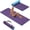 Purple+Blue, variant on LAMEI Yoga Mat Thick 10mm, 31.5" Extra Wide for Men and Women, Non-Slip TPE Exercise Matt, Two Tone Fitness Mats with Straps for Carrying(Green+Beige)