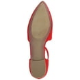 thumbnail image 6 of Journee Womens Lana Buckle Pointed Toe Ballet Flats, Widths Available, 6 of 10
