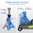 thumbnail image 7 of Car Jack Set,2 Ton Low Profile Floor Jack and Tow Heavy Duty 3 Ton Jack Stand,Single Piston Quick Lift Pump,Reflective Strips Suitable for Night Use, 7 of 7