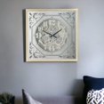 thumbnail image 2 of HomeRoots 485984 23.6 x 23.6 x 3.1 in. Gold & Silver Square Wood & Mirror Exposed Gear Wall Clock, 2 of 7