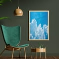 thumbnail image 2 of Clouds Wall Art with Frame, Crystal Clouds in the Sky Heavenly Life Hope Surface of Planetary Body Image, Printed Fabric Poster for Bathroom Living Room, 23" x 35", Blue White, by Ambesonne, 2 of 2