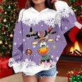 thumbnail image 2 of RMGVDSD Christmas Hoodies for Girls Cute Graphic Pullover Hooded Sweatshirt Long Sleeve Tops Loose Fit Casual Sweatshirts for Kids Fall Girl Clothes 3-4 Years, 2 of 4