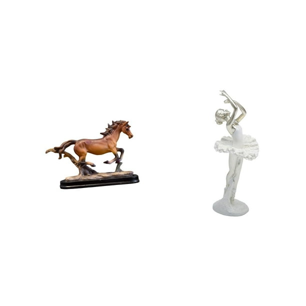 Figura Decorativa De Bailarina, Ideal Para Escritorio, Sala De Estar O Entrada. Estatua Coleccionable De Bailarina Moderna. Perfecta Para Decorar El Dormitorio, La Oficina O La Entrada.