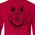 thumbnail image 4 of Inktastic Tribal Wolf Head Long Sleeve Youth T-Shirt, 4 of 5