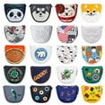thumbnail image 2 of Golf Mallet Putter Covers Magnetic/Magic Tape Closure Synthetic Leather Multi Style Panda Cat Akita Durable Soft Golf Headcovers Star White, 2 of 6