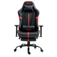 thumbnail image 2 of Hdcanada Orbit Series Racing Style Gaming Chair, Reclining Ergonomic Leather Chair with Footrest & Massage Lumbar Support - Red, 2 of 8