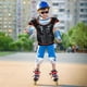 thumbnail image 2 of Motorcycle Vests for Cycling and Skateboarding MXL Orange Black, 2 of 5