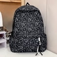 thumbnail image 4 of Floral School Backpack, Aesthetic Bag with Multi-pocket, Durable School Bookbag for College Travel, Style 2, 4 of 10