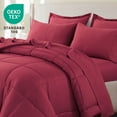 thumbnail image 2 of RUIKASI 5 Pieces Red Twin Bed Comforter Set with Sheets - Bed in a Bag with Comforter and All Season Sheets, Pillowcases, 2 of 9