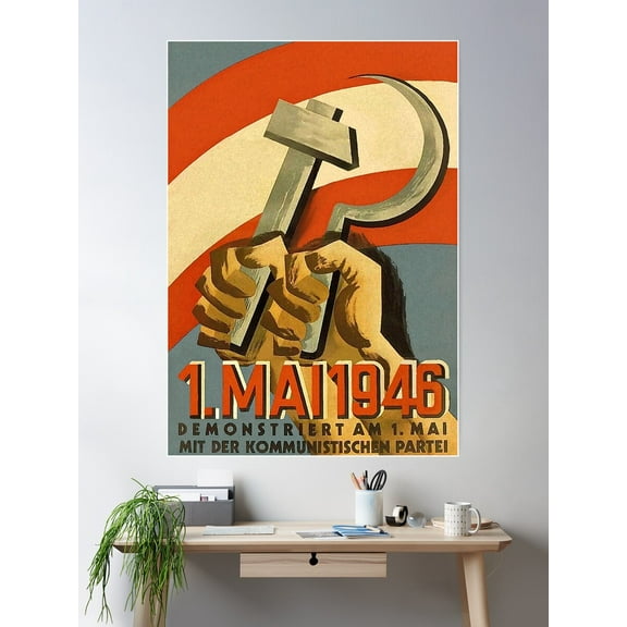 Kna Prints - Communist Propaganda For Home Decor, Living Room, Bedroom, Office, UNFRAMED-8x12