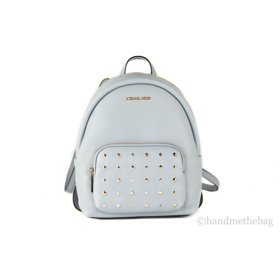 Michael Kors Erin 35F0GERB8L Medium Leather Backpack In Pale Blue