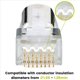 thumbnail image 3 of 100 Piezas Cat6 / 6A RJ45 Enchufes Modulares de Paso, Conector de Externo Blindado (STP), EZ Crimp, 3 of 5