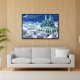 thumbnail image 3 of Cuadros Decorativos IY completo redondo taladro diamante pintura cielo castillo mosaico Rhinestone arte artesanía Likrtyny embutido en tela, 3 of 6