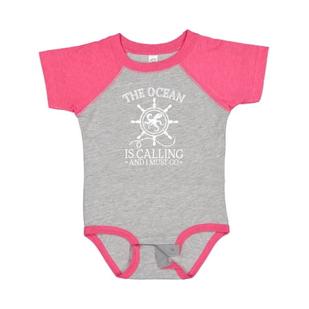 

Inktastic Ocean is Calling Cute Nautical Octopus Gift Baby Boy or Baby Girl Bodysuit