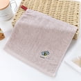 thumbnail image 4 of Tgbvmt Cotton Embroidered Small Towels for Kids, Soft Face Saliva Towels for Early Childhood Education Highly Absorbent Gentle on Skin, Perfect for Bathing Everyday Use, Available in Multiple Colors, 4 of 6