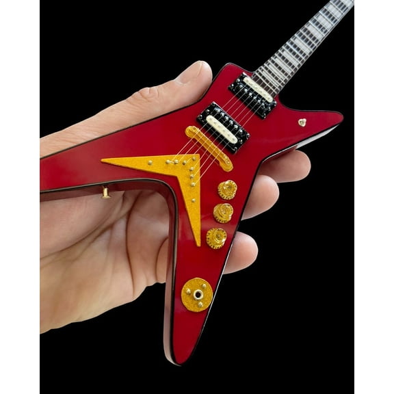 Axe Heaven Classic Dean Vintage Red ML Mini Guitar Officially Licensed, DG-248